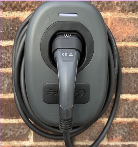 Home charge point ev charger installed by dreamy electrics in helensburgh